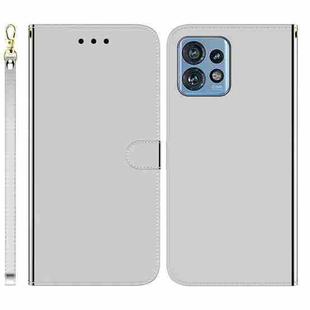 For Motorola Edge 40 Pro Imitated Mirror Surface Leather Phone Case(Silver)