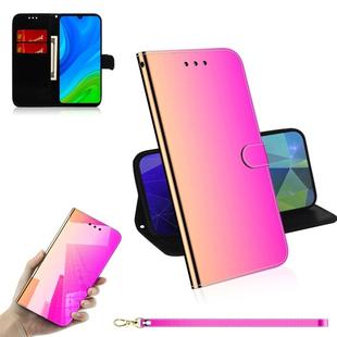 For Huawei P Smart 2020 Lmitated Mirror Surface Horizontal Flip Leather Case with Holder & Card Slots & Wallet & Lanyard(Gradient Color)