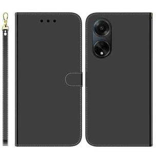 For OPPO A98 5G / F23 5G India Imitated Mirror Surface Leather Phone Case(Black)
