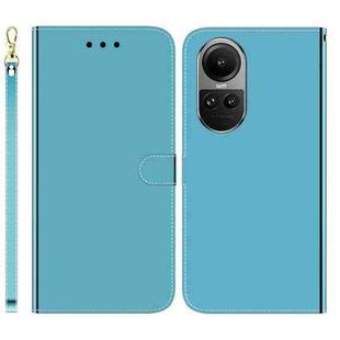 For OPPO Reno10 5G Global/Reno10 Pro Global Imitated Mirror Surface Leather Phone Case(Blue)
