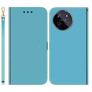 For Realme 11 4G Global Imitated Mirror Surface Leather Phone Case(Blue)