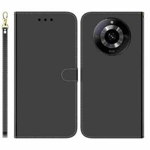 For Realme 11 5G/Narzo 60 India Version Imitated Mirror Surface Leather Phone Case(Black)