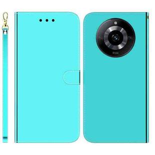 For Realme 11 5G/Narzo 60 India Version Imitated Mirror Surface Leather Phone Case(Mint Green)