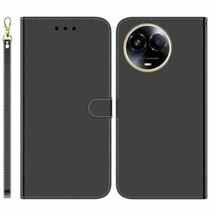 For Realme 11 5G Global Imitated Mirror Surface Leather Phone Case(Black)