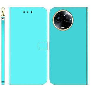 For Realme 11 5G Global Imitated Mirror Surface Leather Phone Case(Mint Green)