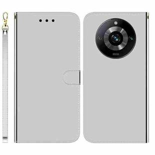 For Realme 11 Pro 5G/11 Pro+ 5G/Narzo 60 Pro 5G Imitated Mirror Surface Leather Phone Case(Silver)