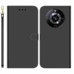 For Realme 11 Pro 5G/11 Pro+ 5G/Narzo 60 Pro 5G Imitated Mirror Surface Leather Phone Case(Black)