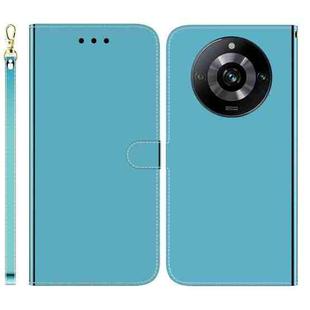 For Realme 11 Pro 5G/11 Pro+ 5G/Narzo 60 Pro 5G Imitated Mirror Surface Leather Phone Case(Blue)