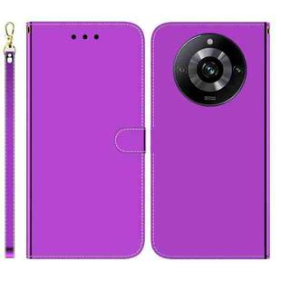 For Realme 11 Pro 5G/11 Pro+ 5G/Narzo 60 Pro 5G Imitated Mirror Surface Leather Phone Case(Purple)