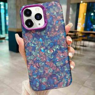 For iPhone 11 Pro Max IMD Shell Texture TPU + Acrylic Phone Case(Purple)
