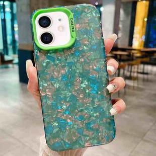 For iPhone 11 IMD Shell Texture TPU + Acrylic Phone Case(Green)