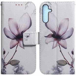 For Samsung Galaxy A25 5G Coloured Drawing Flip Leather Phone Case(Magnolia)
