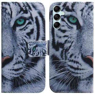 For Samsung Galaxy M34 5G/F34 5G Coloured Drawing Flip Leather Phone Case(Tiger)