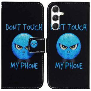 For Samsung Galaxy S24 5G Coloured Drawing Flip Leather Phone Case(Anger)