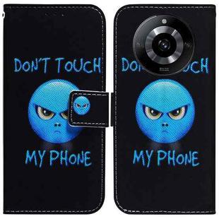 For Realme 11 5G/Narzo 60 India Version Coloured Drawing Flip Leather Phone Case(Anger)