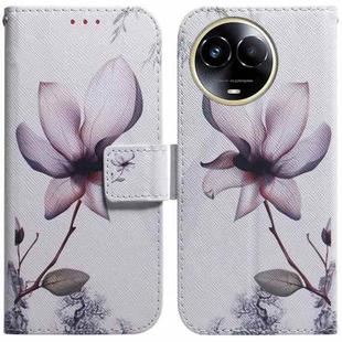 For Realme 11 5G Global Coloured Drawing Flip Leather Phone Case(Magnolia)