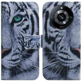 For Realme 11 Pro 5G/11 Pro+ 5G/Narzo 60 Pro 5G Coloured Drawing Flip Leather Phone Case(Tiger)