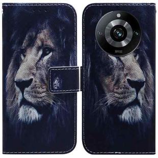 For Realme 11 Pro 5G/11 Pro+ 5G/Narzo 60 Pro 5G Coloured Drawing Flip Leather Phone Case(Lion)