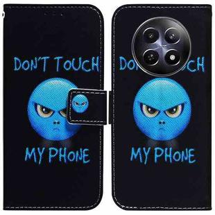 For Realme 12 5G Coloured Drawing Flip Leather Phone Case(Anger)