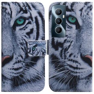 For Realme C65 4G Coloured Drawing Flip Leather Phone Case(Tiger)