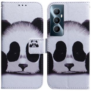 For Realme C65 4G Coloured Drawing Flip Leather Phone Case(Panda)