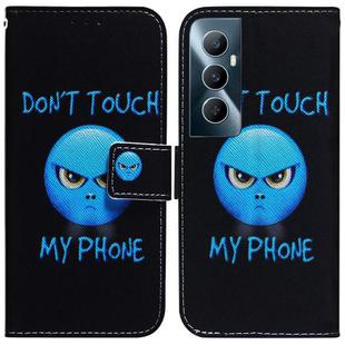 For Realme C65 4G Coloured Drawing Flip Leather Phone Case(Anger)