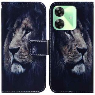 For Realme C61 / C63 / Note 60 Coloured Drawing Flip Leather Phone Case(Lion)