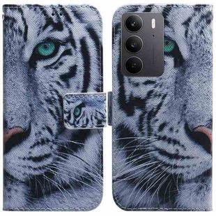 For Realme C75 Coloured Drawing Flip Leather Phone Case(Tiger)