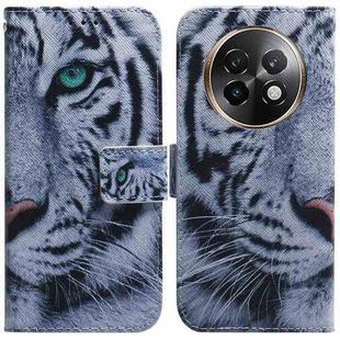 For Realme 13+ Global Coloured Drawing Flip Leather Phone Case(Tiger)