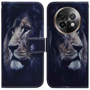 For Realme 13+ Global Coloured Drawing Flip Leather Phone Case(Lion)