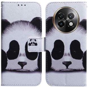 For Realme 13+ Global Coloured Drawing Flip Leather Phone Case(Panda)