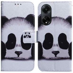 For OPPO A98 5G / F23 5G India Coloured Drawing Flip Leather Phone Case(Panda)