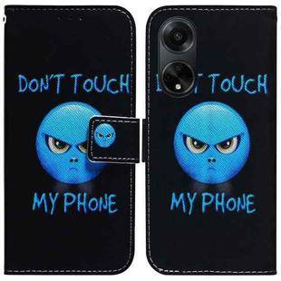 For OPPO A98 5G / F23 5G India Coloured Drawing Flip Leather Phone Case(Anger)