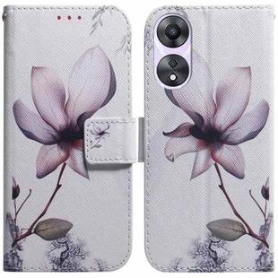 For OPPO A78 4G Coloured Drawing Flip Leather Phone Case(Magnolia)
