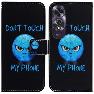 For OPPO A60 4G Coloured Drawing Flip Leather Phone Case(Anger)