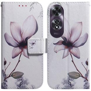 For OPPO A60 4G Coloured Drawing Flip Leather Phone Case(Magnolia)