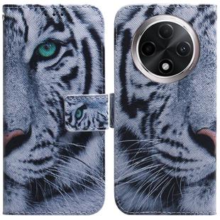 For OPPO A3 Pro 5G Coloured Drawing Flip Leather Phone Case(Tiger)