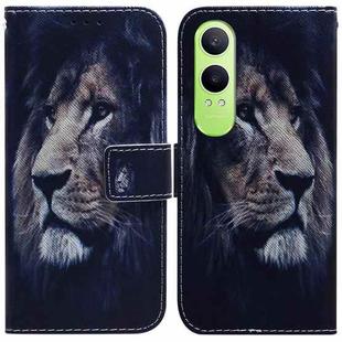 For OPPO K12x Coloured Drawing Flip Leather Phone Case(Lion)