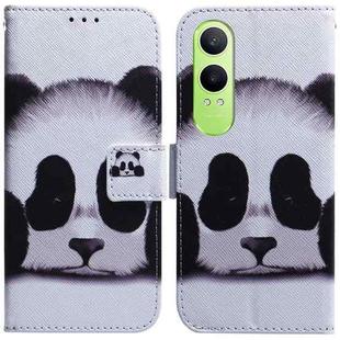 For OPPO K12x Coloured Drawing Flip Leather Phone Case(Panda)