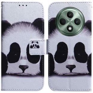 For OPPO Reno12 F 5G Coloured Drawing Flip Leather Phone Case(Panda)