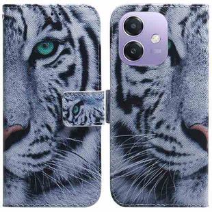 For OPPO A5x 5G / A3 4G / 5G / A3x 4G / 5G Coloured Drawing Flip Leather Phone Case(Tiger)