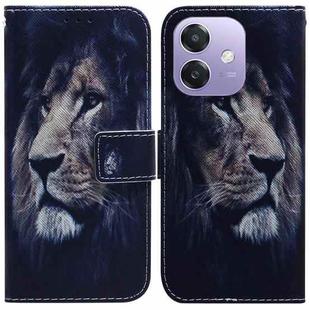 For OPPO A5x 5G / A3 4G / 5G / A3x 4G / 5G Coloured Drawing Flip Leather Phone Case(Lion)