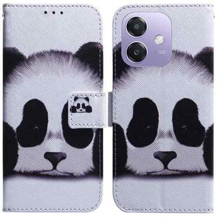 For OPPO A5x 5G / A3 4G / 5G / A3x 4G / 5G Coloured Drawing Flip Leather Phone Case(Panda)