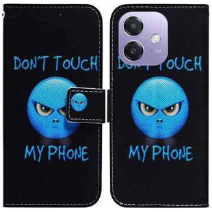 For OPPO A5x 5G / A3 4G / 5G / A3x 4G / 5G Coloured Drawing Flip Leather Phone Case(Anger)