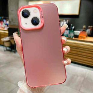 For iPhone 14 IMD Colorful Gradient Acrylic Phone Case(Pink)
