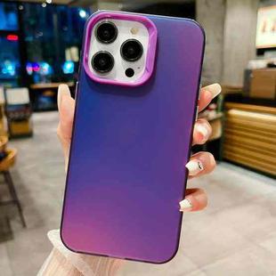 For iPhone 14 Pro IMD Colorful Gradient PC + Acrylic Phone Case(Purple)