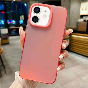 For iPhone 12 IMD Colorful Gradient PC + Acrylic Phone Case(Pink)