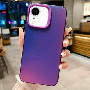 For iPhone XR IMD Colorful Gradient PC + Acrylic Phone Case(Purple)