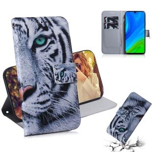 For Huawei P Smart 2020 Colored Drawing Horizontal Flip Leather Case with Holder & Card Slot & Wallet(Tiger)