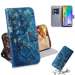 For Huawei Y6P Colored Drawing Horizontal Flip Leather Case with Holder & Card Slot & Wallet(Apricot)
